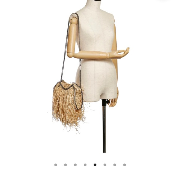 NWT Stella McCartney Falabella Straw Crossbody Bag (SHG-31305) - Picture 16 of 16